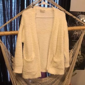 Cute white long sleeve top